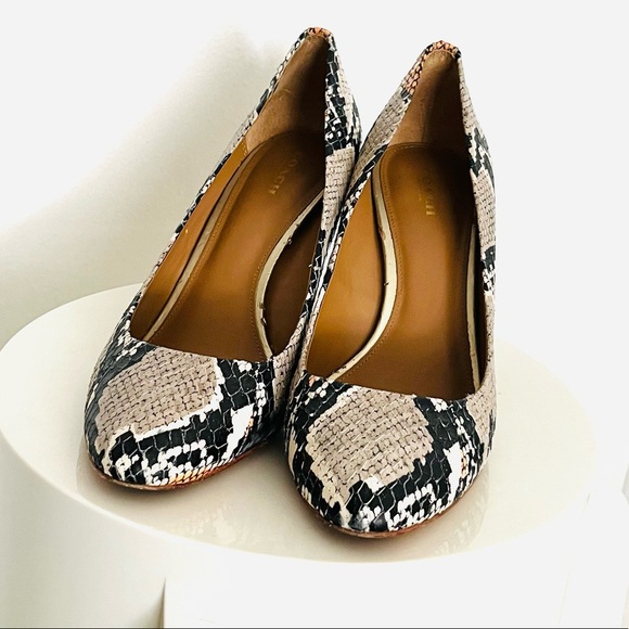 Coach Snake Round Toe Heels - Picture 3 of 10